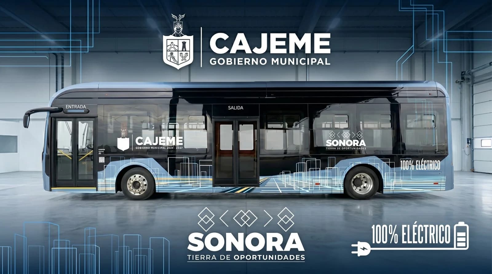 Autobús eléctrico Cajeme Sonora